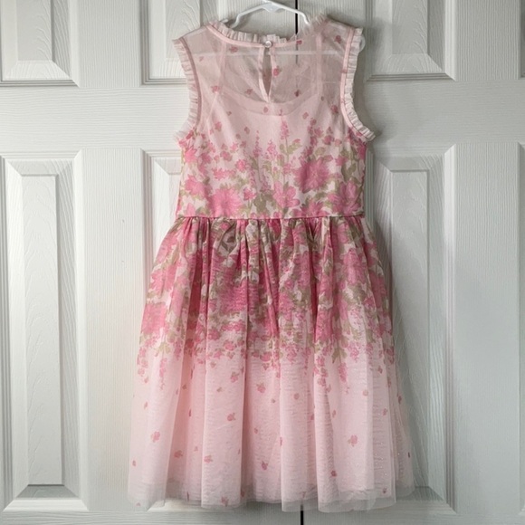 Zenzi Girls Sleeveless Floral Tulle Dress Size L (10/12) - Picture 4 of 9